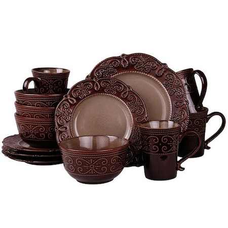 Fastfood Salia Stoneware Dinnerware Set - 16 Piece FA785293